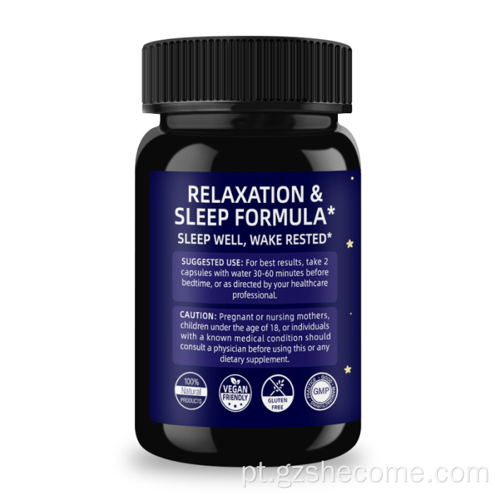 Melatonina Sleep Natural Sleep Aid Herbal Sleeping Capsules